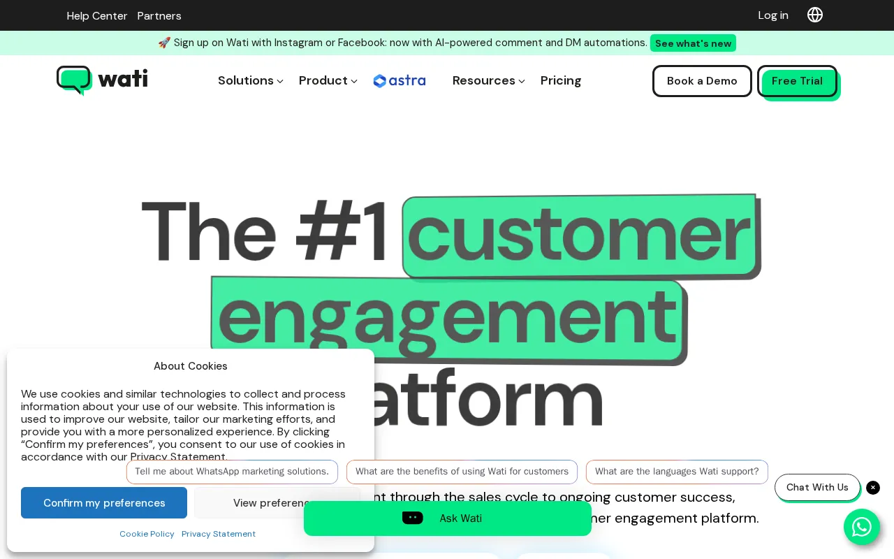Wati.io — preview screenshot