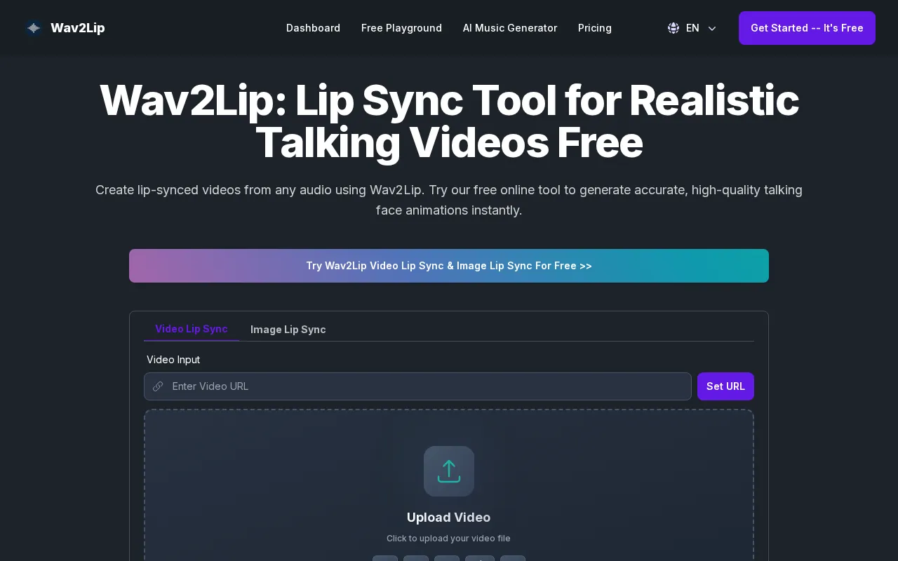Wav2Lip — preview screenshot