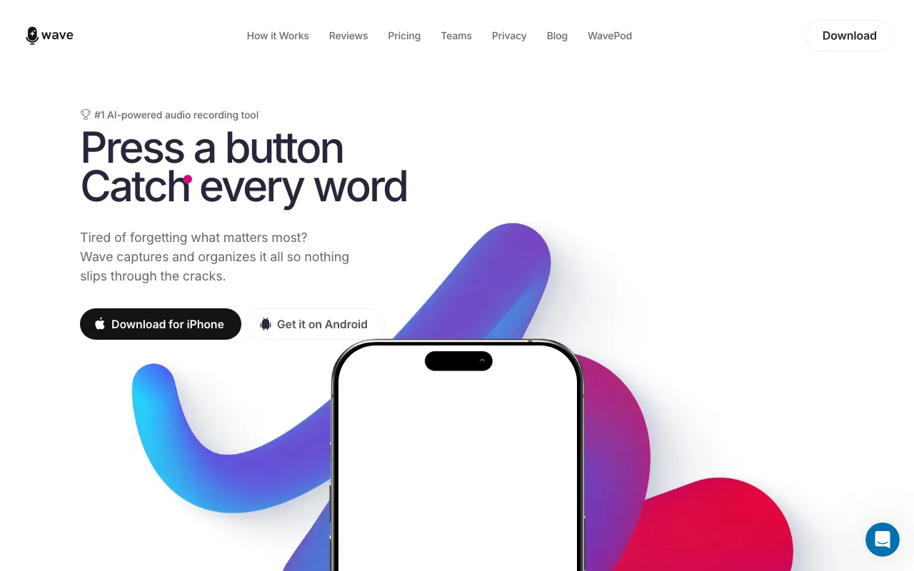 Wave AI Note Taker — preview screenshot