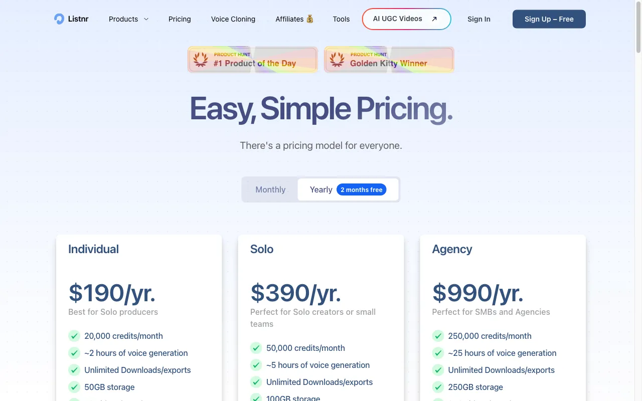Wavve AI — pricing page