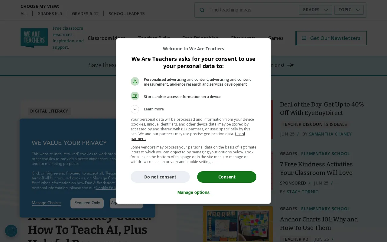 We Are Teachers — preview screenshot