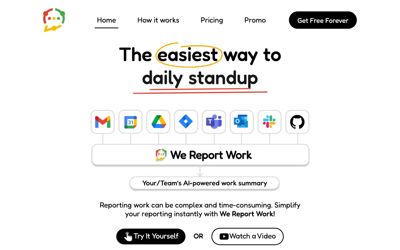 We Report Work — preview screenshot