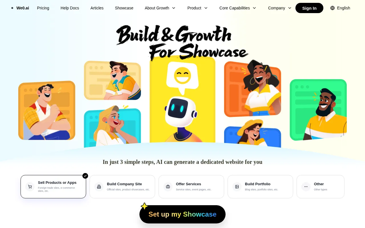 We0.ai — preview screenshot