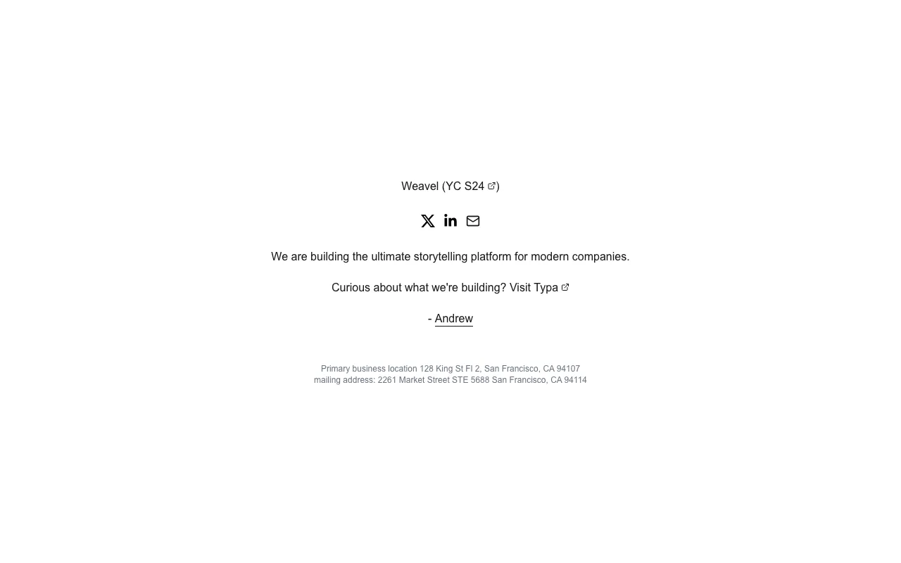 Weavel — preview screenshot