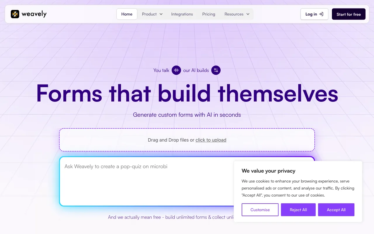 Weavely.ai — preview screenshot