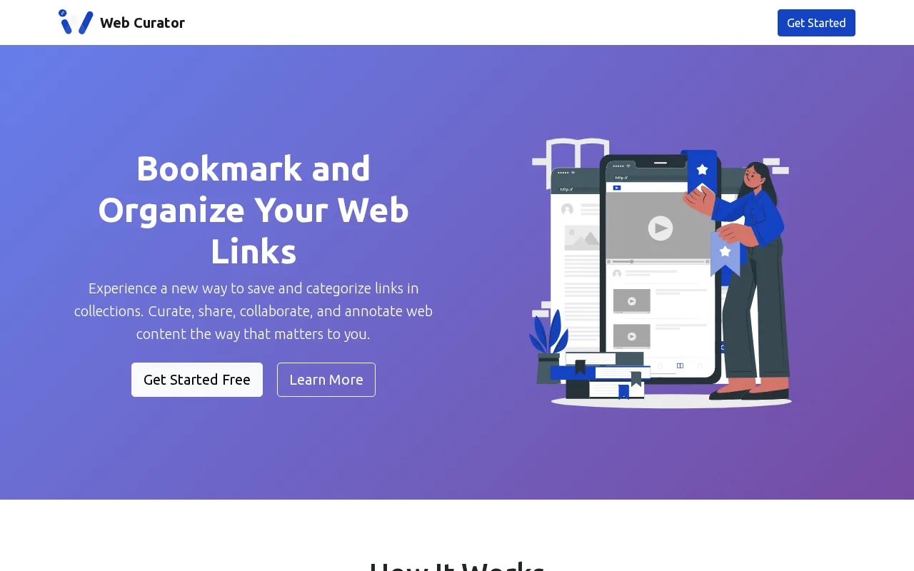 Web Curator — preview screenshot