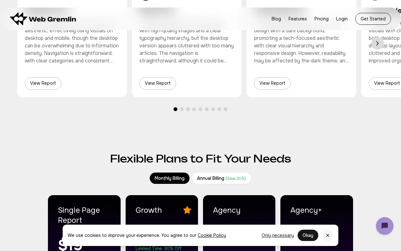Web Gremlin — pricing page