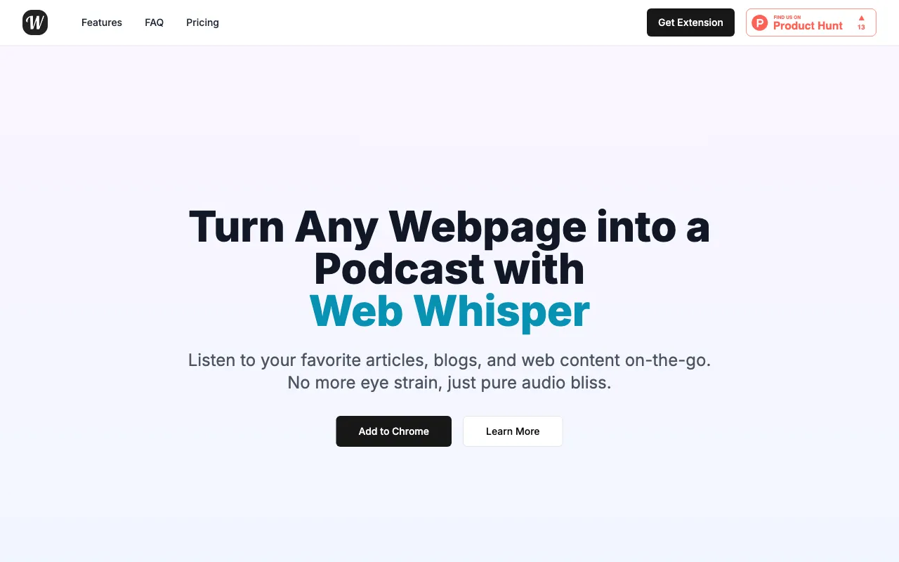 Web Whisper — preview screenshot