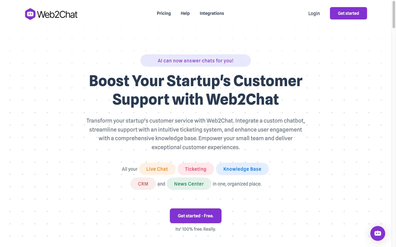 Web2Chat — preview screenshot