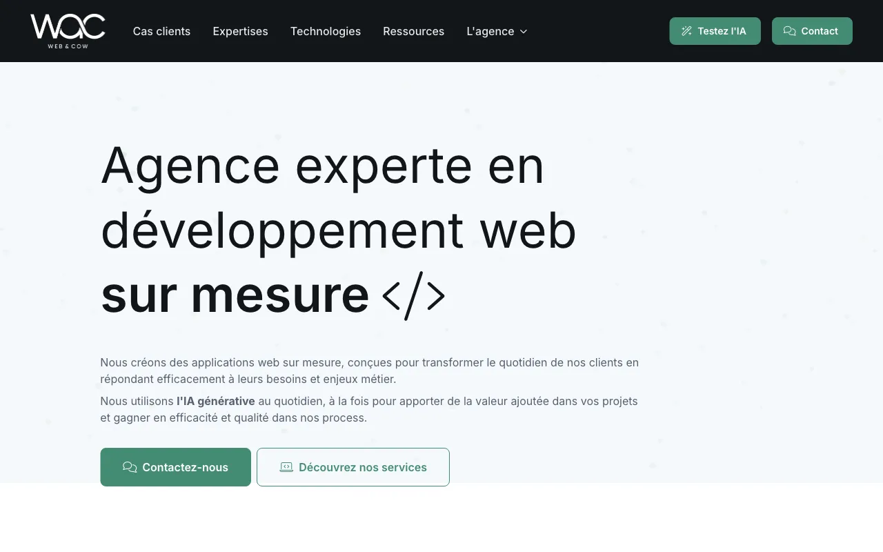 Web and Cow — preview screenshot