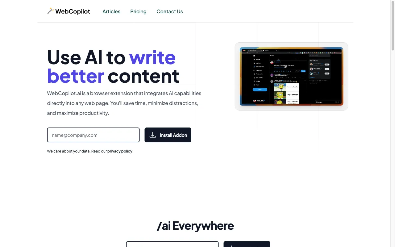 WebCopilot — preview screenshot