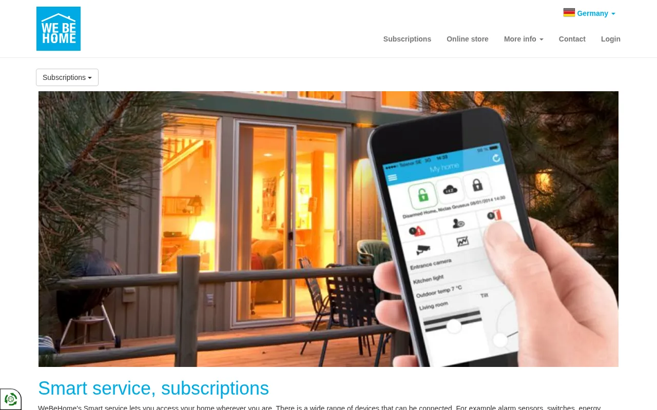 Webehome — pricing page