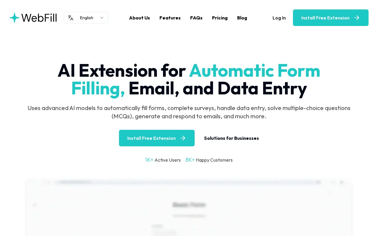 WebFill — preview screenshot