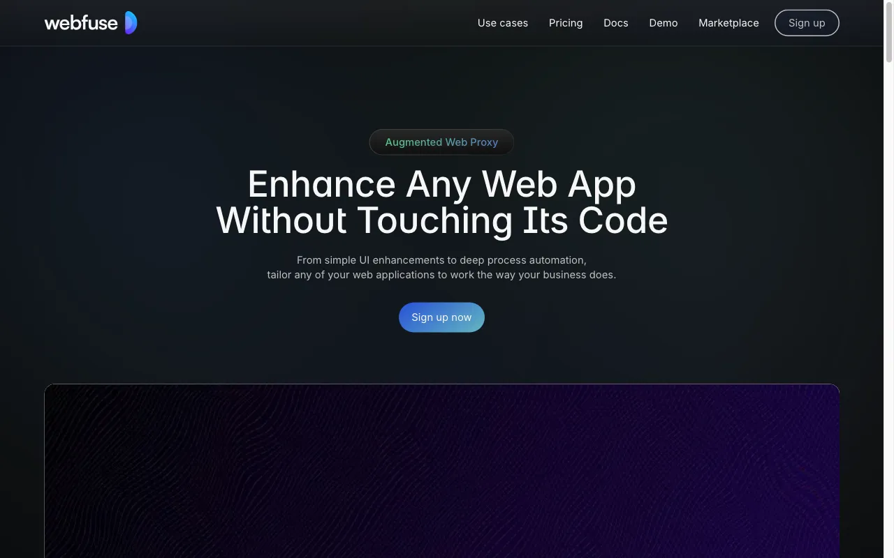 Webfuse — preview screenshot