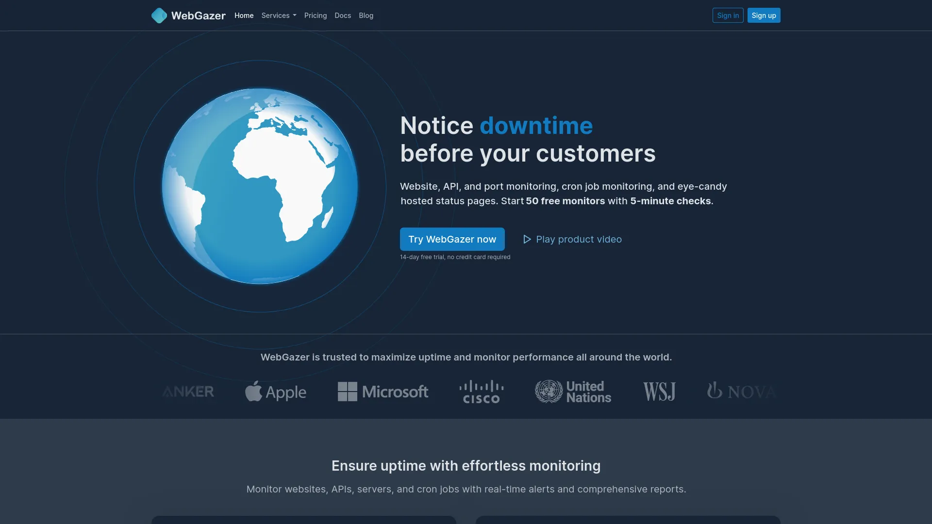 WebGazer — preview screenshot