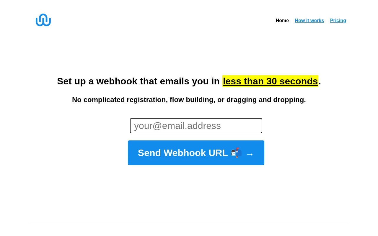 Webhooked Email — preview screenshot