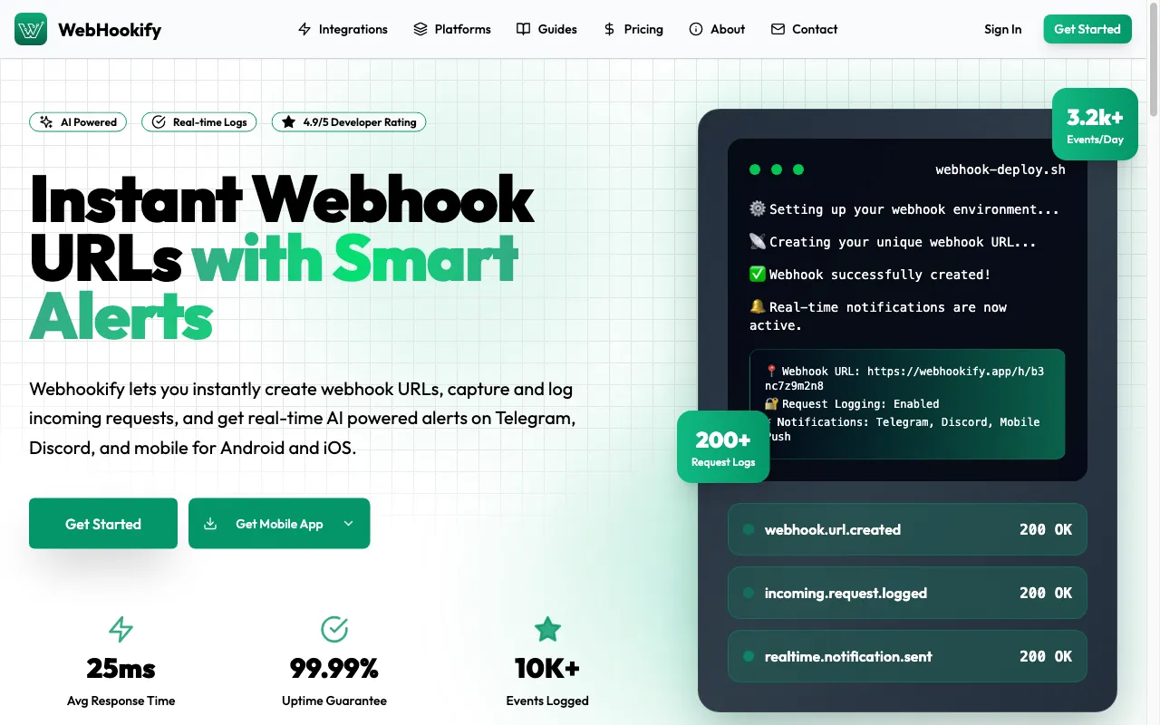 Webhookify — preview screenshot