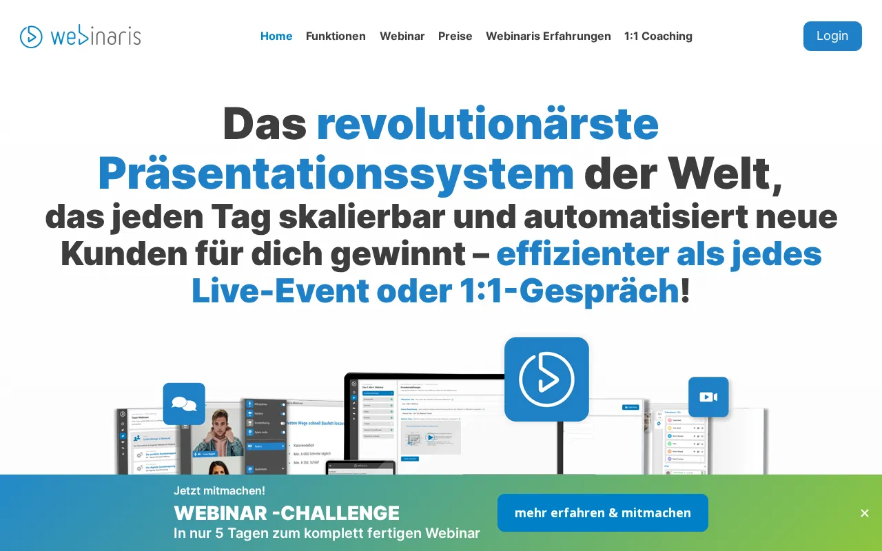 Webinaris — preview screenshot