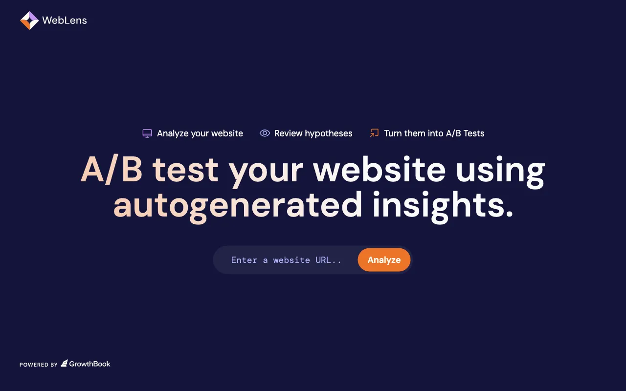 WebLens — preview screenshot