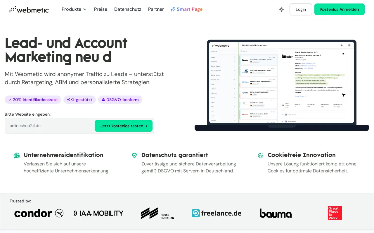 Webmetic — preview screenshot