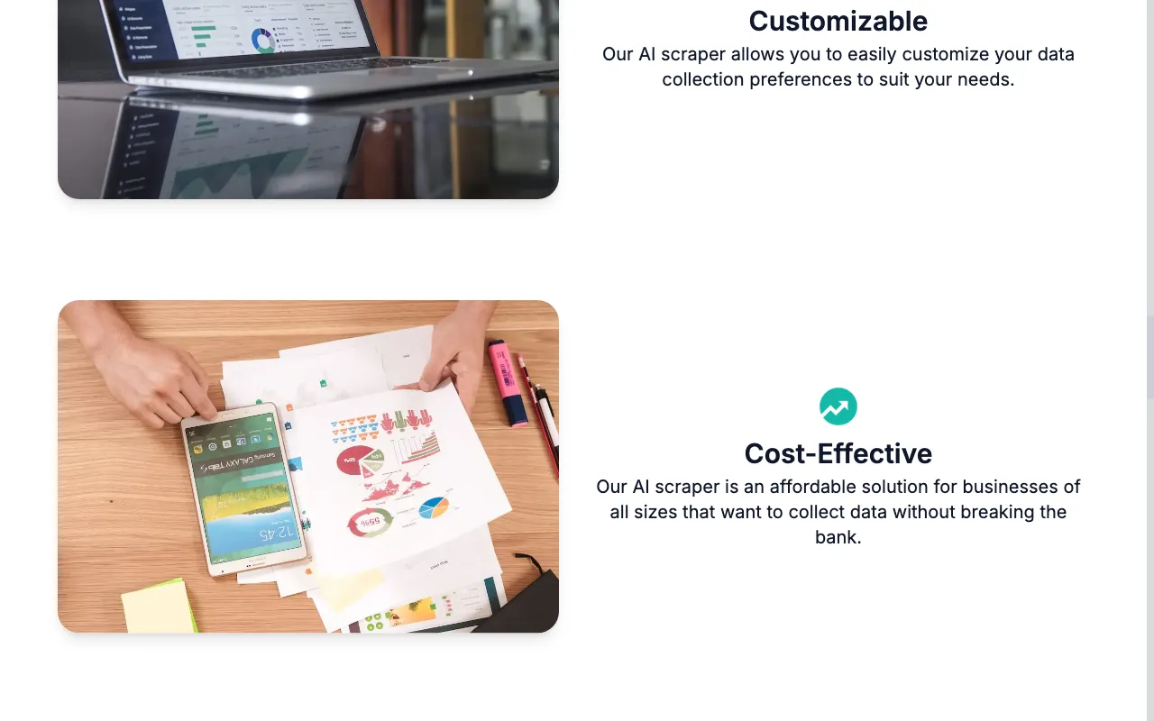 WebscrapeAi — pricing page