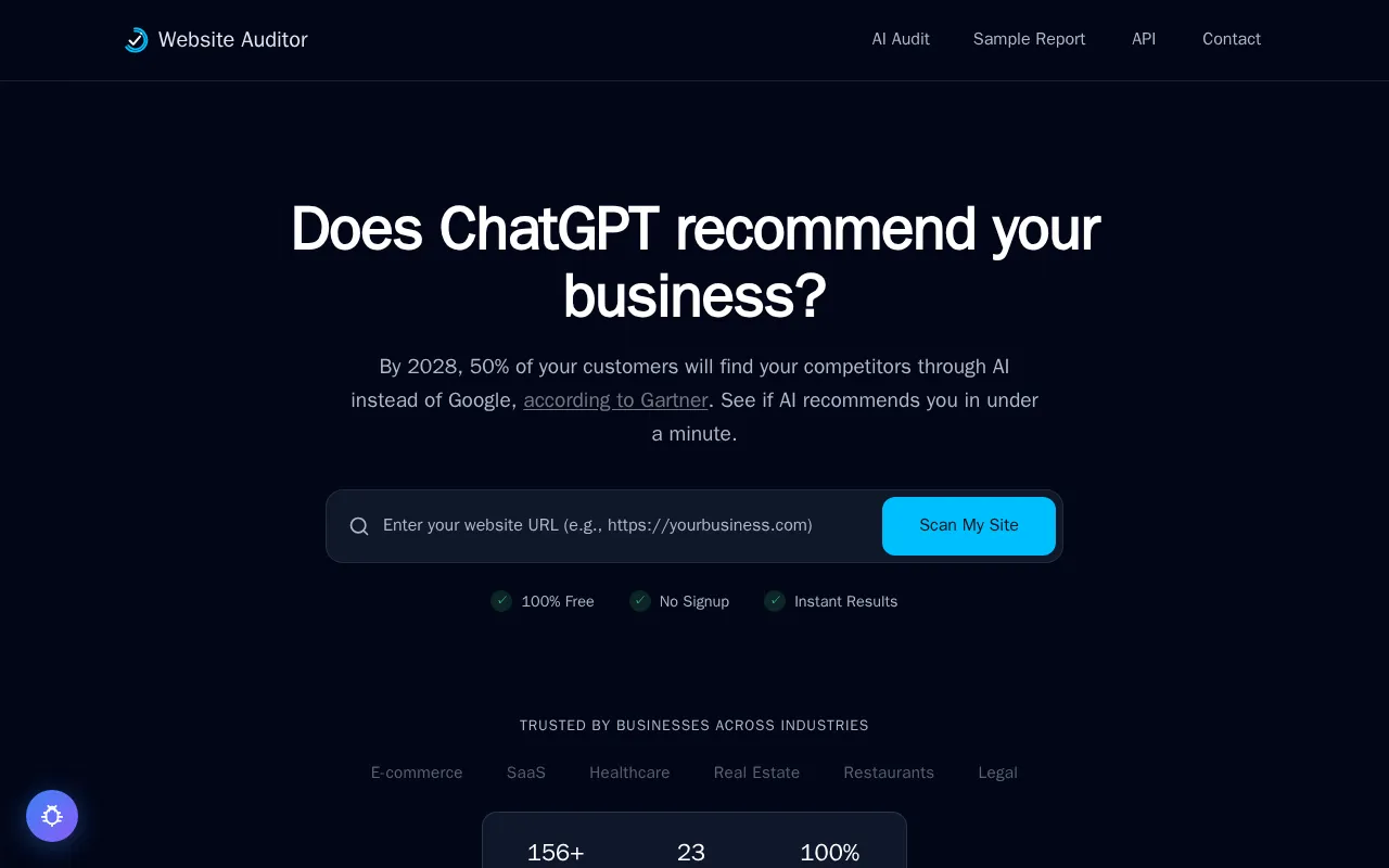 Website Auditor.io — preview screenshot