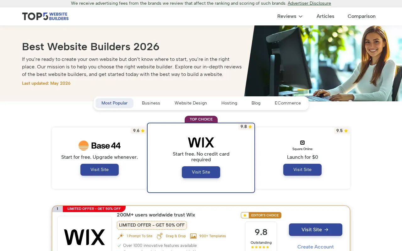 Website Builders — preview screenshot
