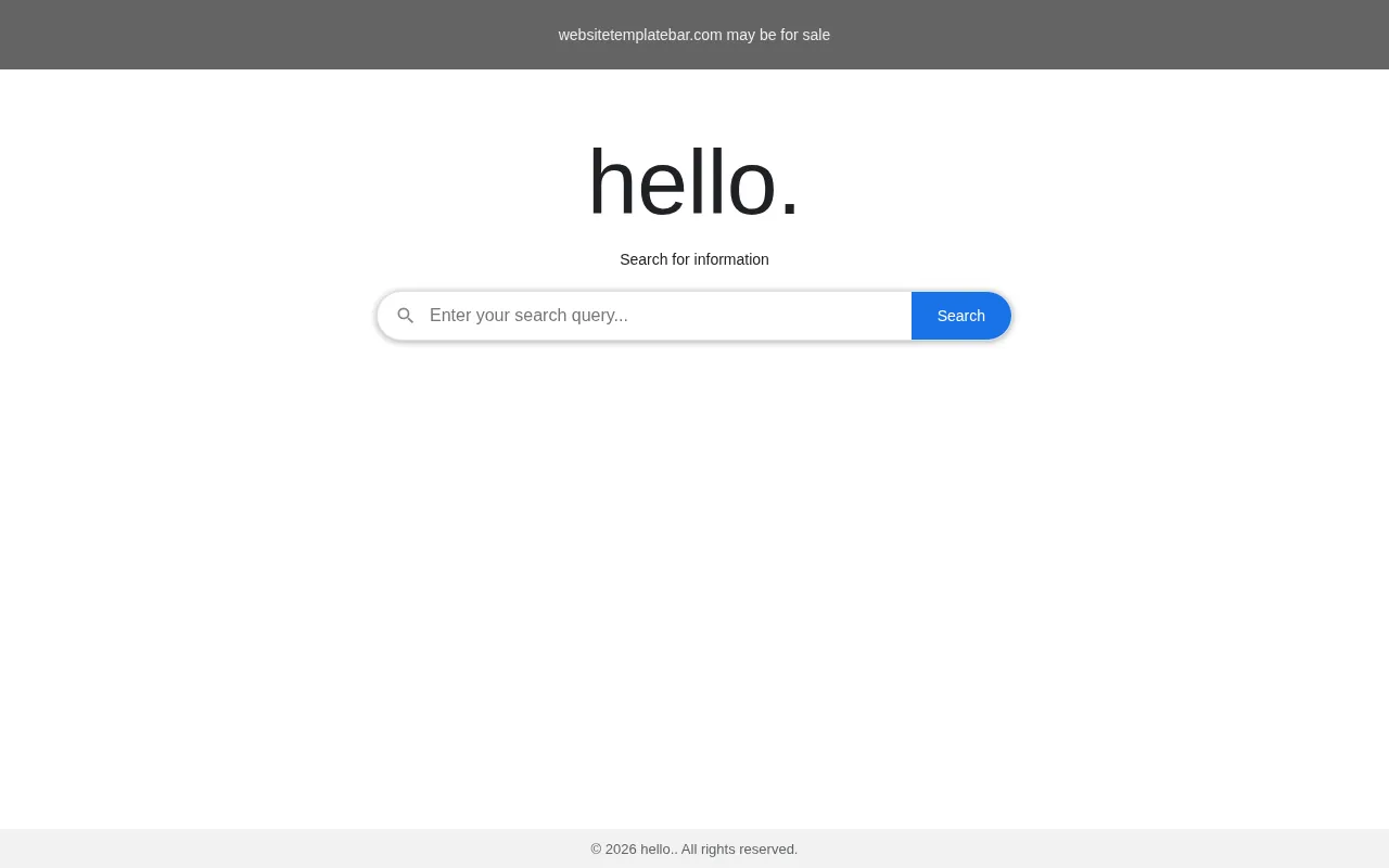 Website Template Bar — preview screenshot