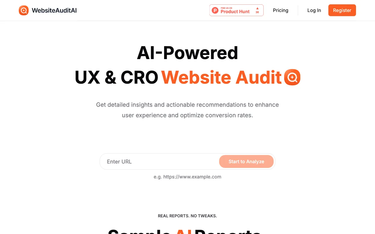 WebsiteAuditAI — preview screenshot