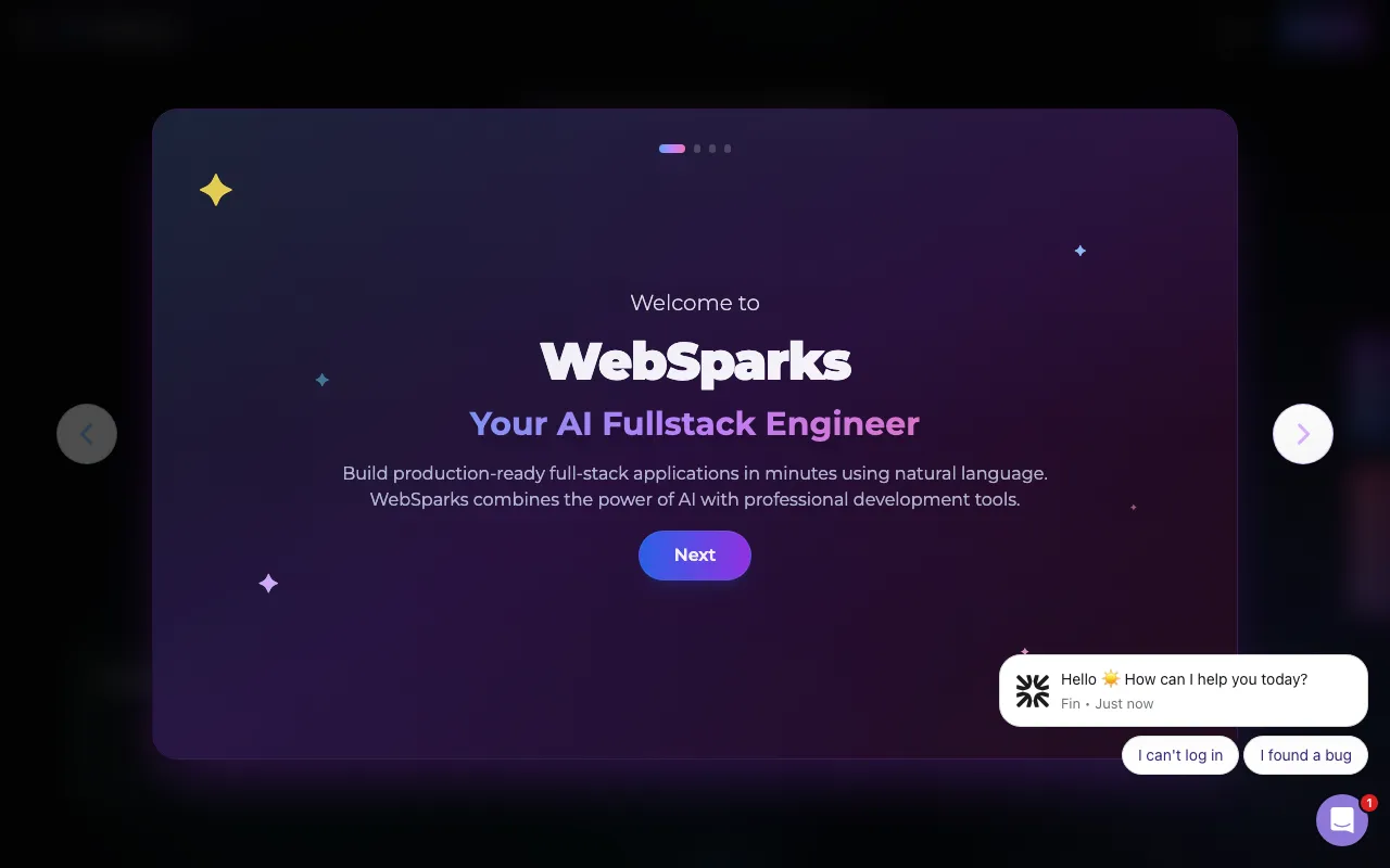 Websparks — preview screenshot