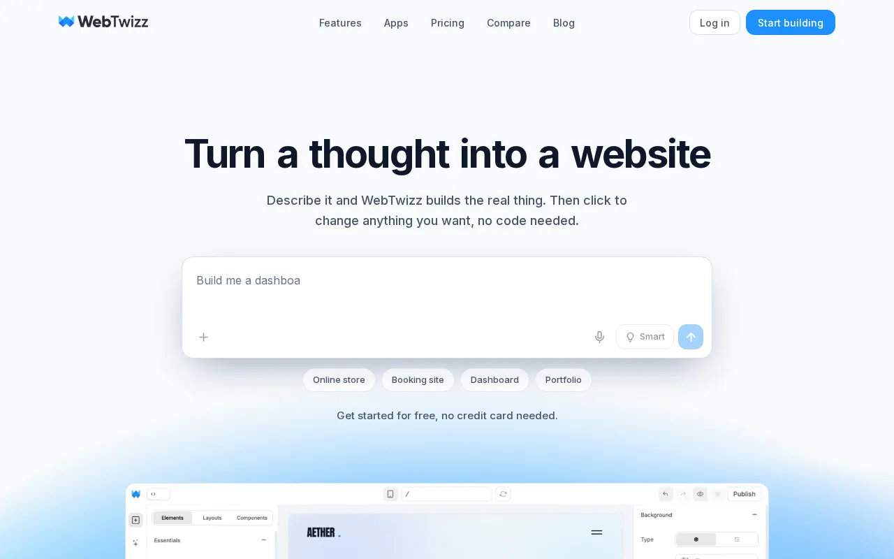 Webtwizz — preview screenshot
