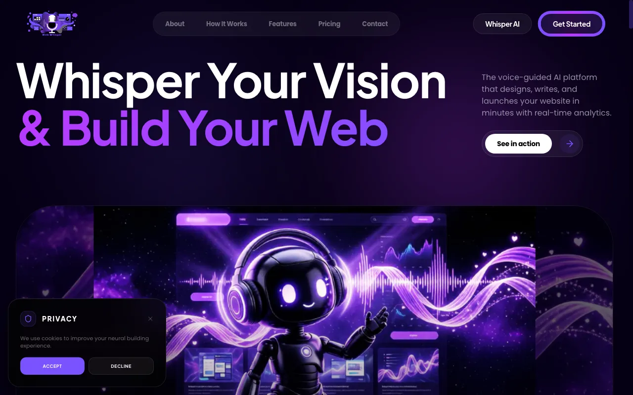 WebWhisper — preview screenshot