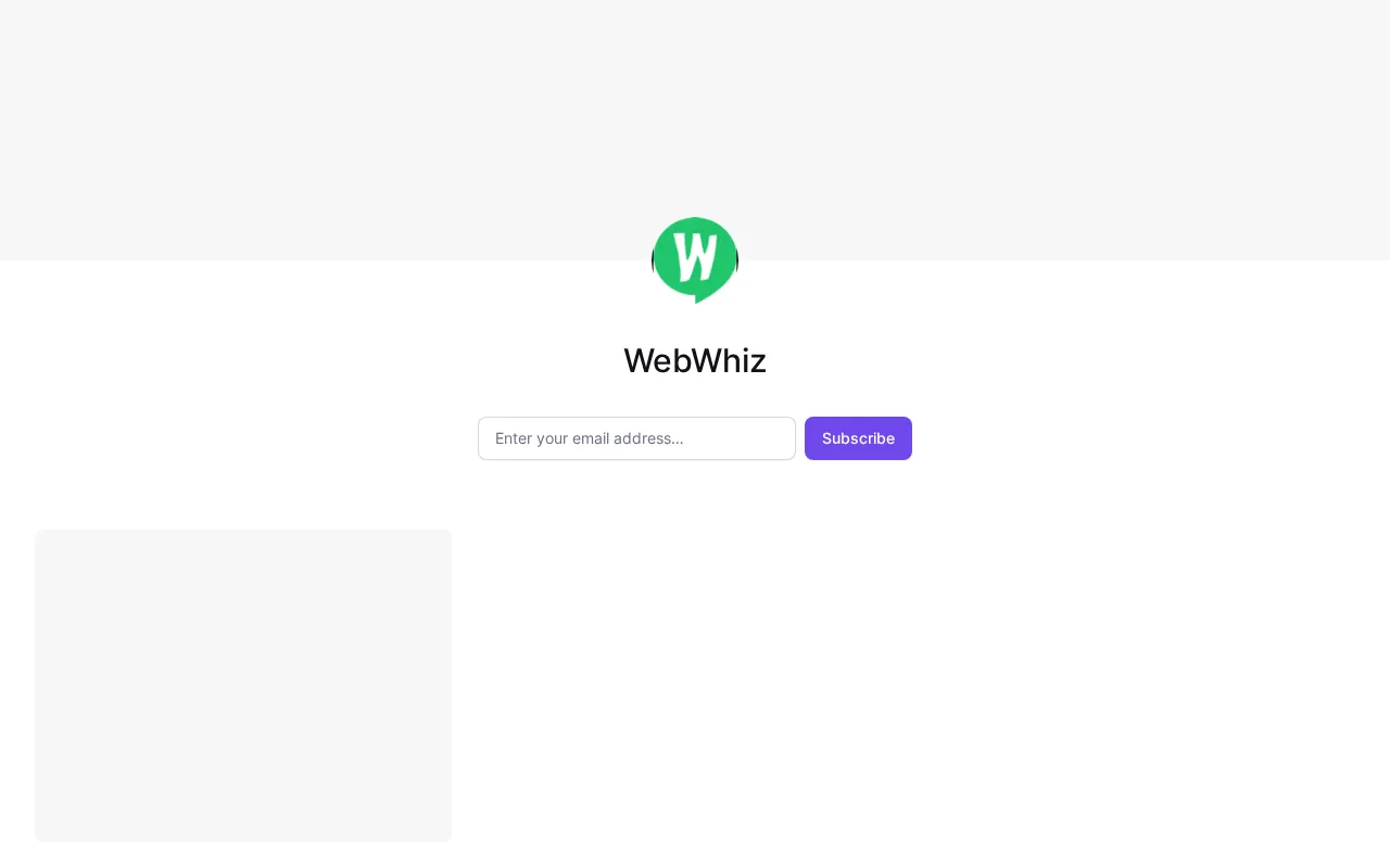 WebWhiz — preview screenshot