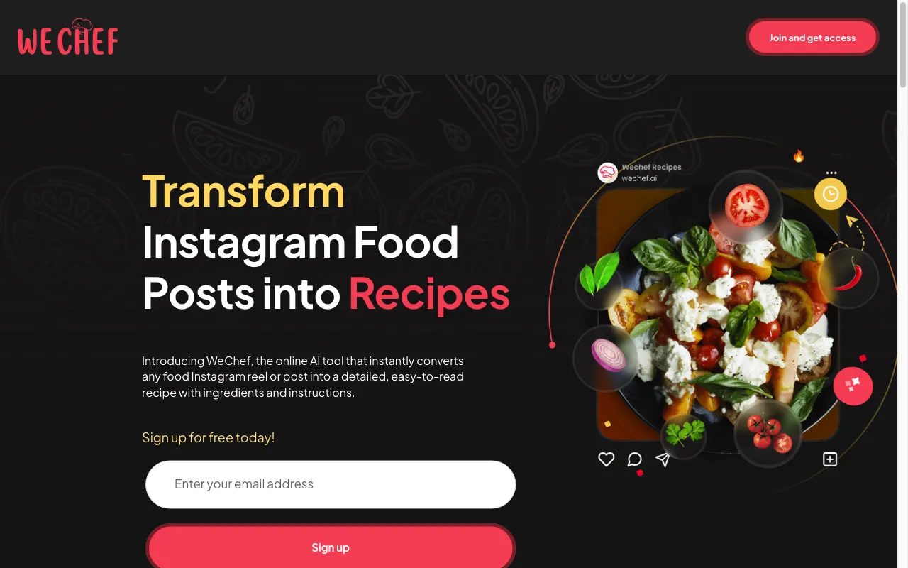 WeChef — preview screenshot