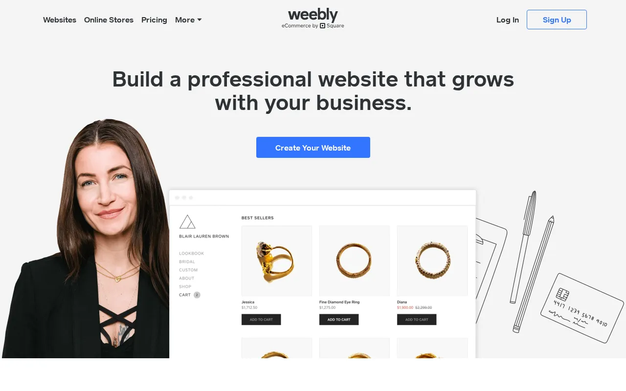 Weebly — preview screenshot