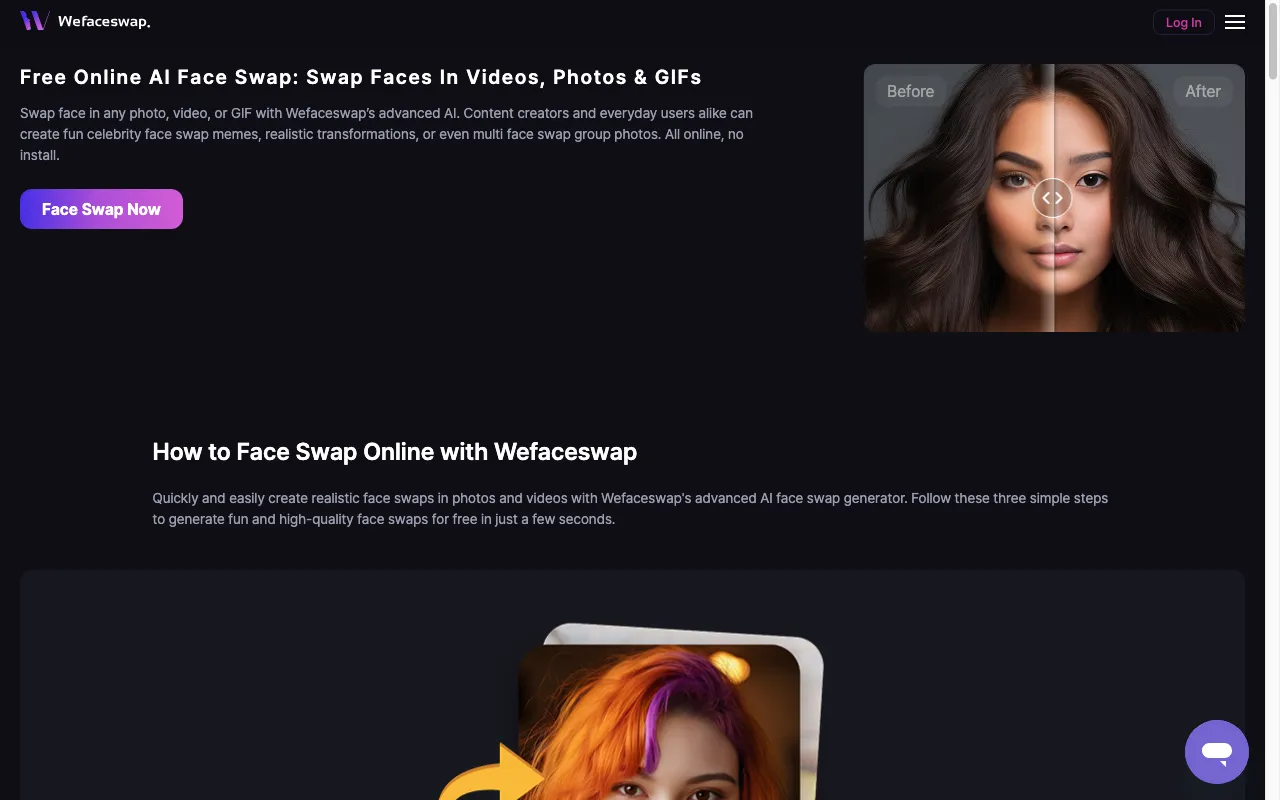 Wefaceswap — preview screenshot