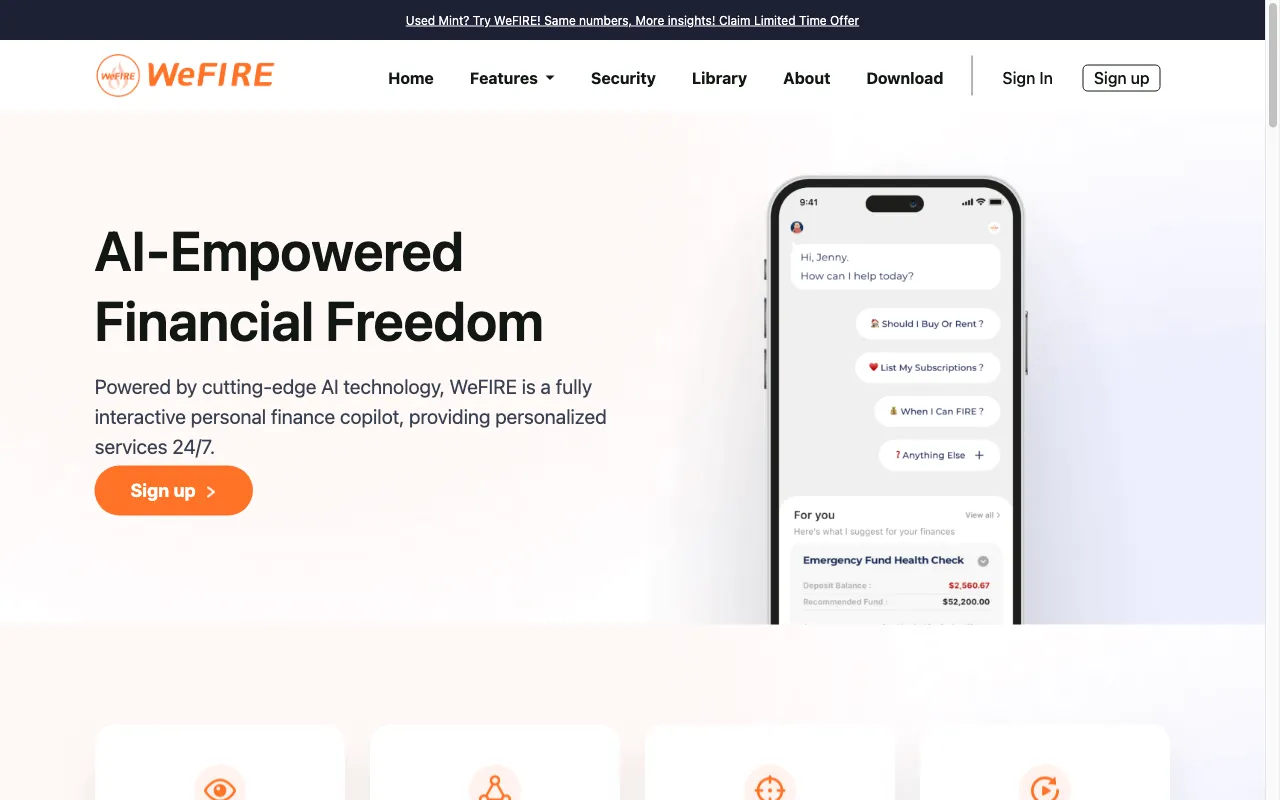 WeFIRE — preview screenshot