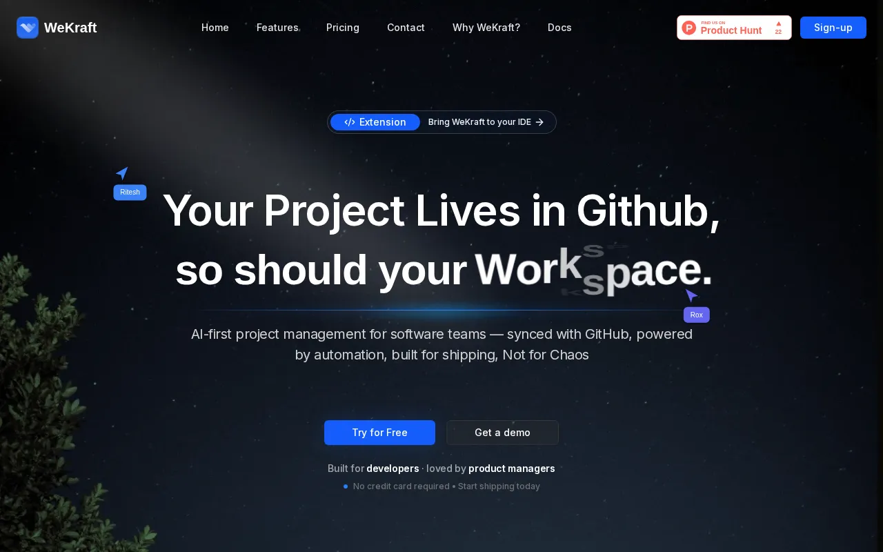Wekraft — preview screenshot
