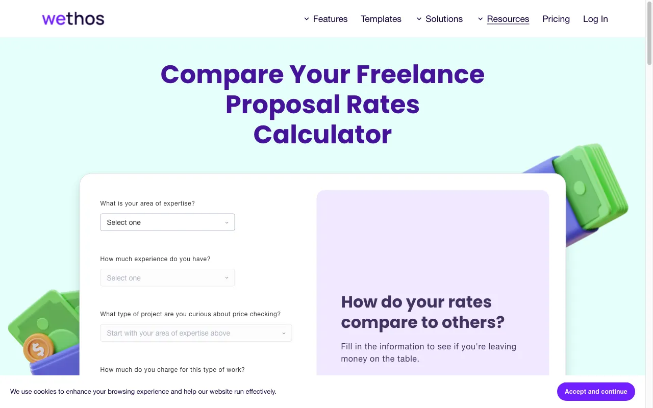 Wethos — pricing page