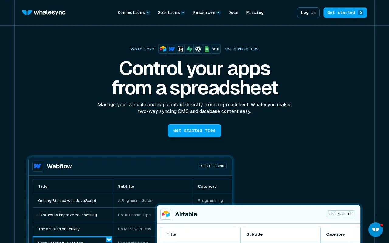 Whalesync — preview screenshot