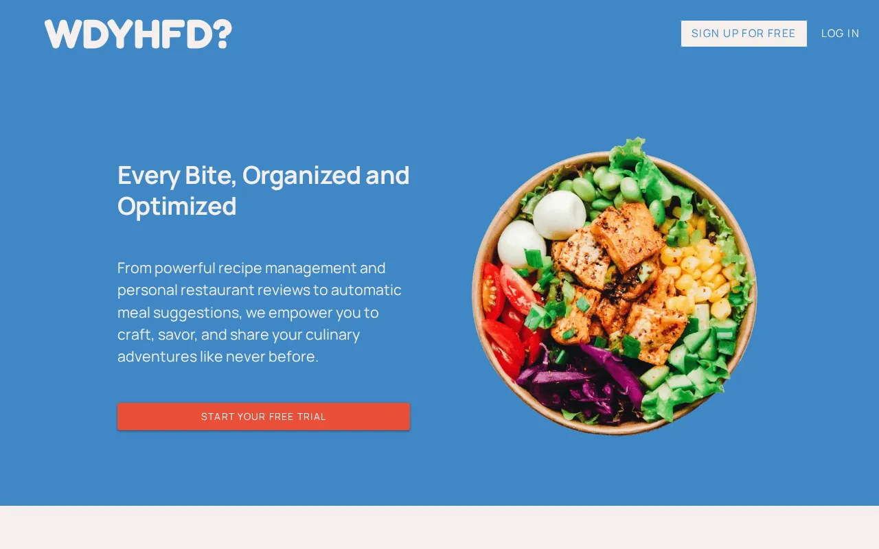 What Did You Have For Dinner? — preview screenshot