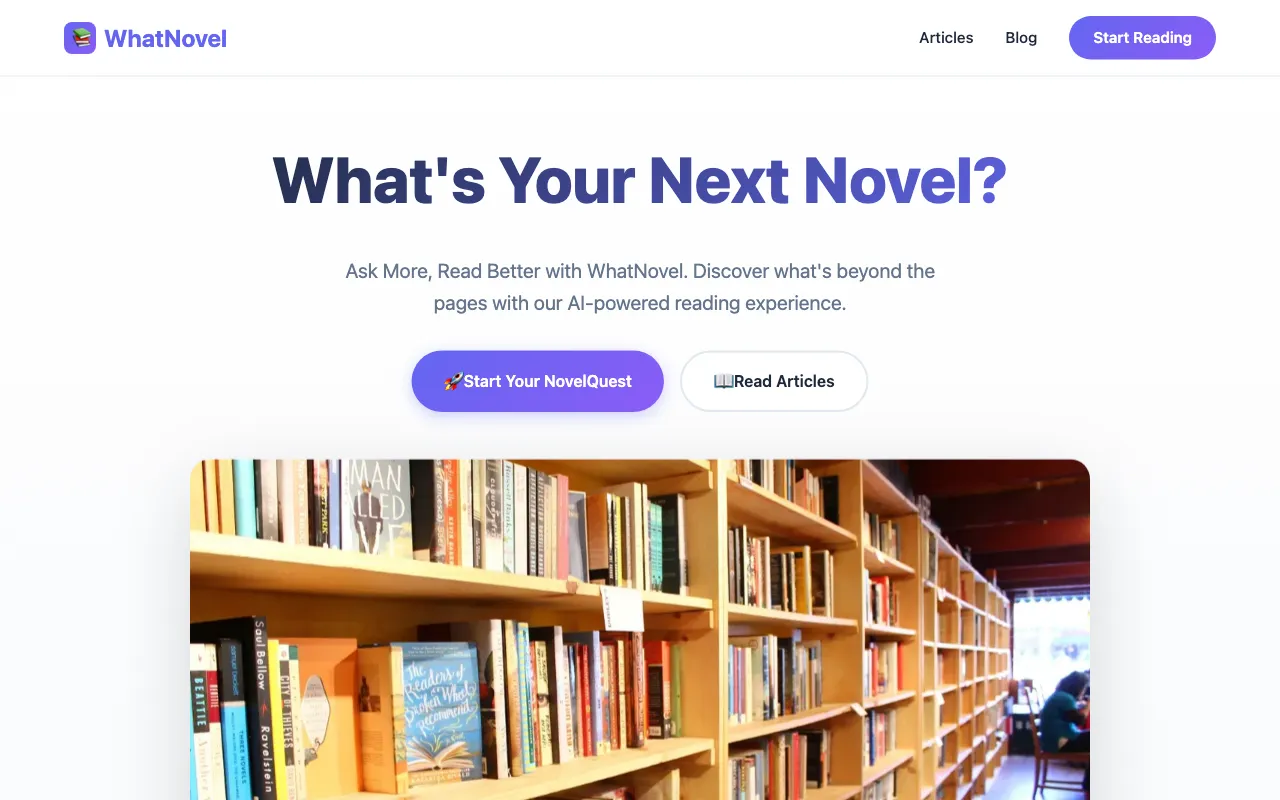 WhatNovel — preview screenshot