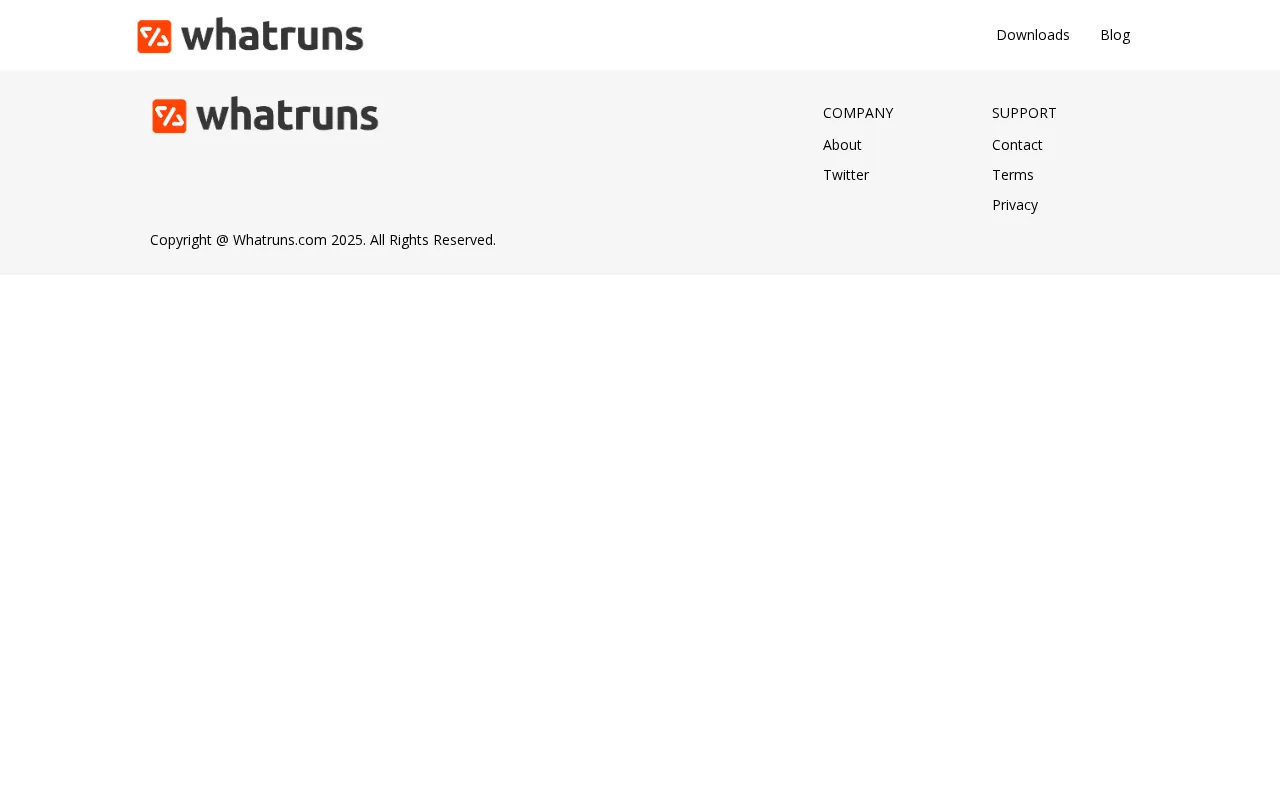 WhatRuns — pricing page