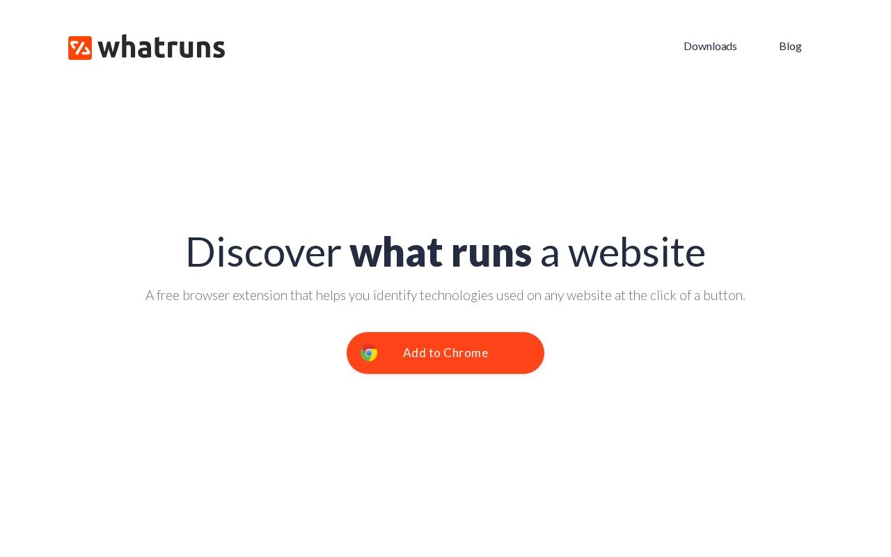 WhatRuns — preview screenshot