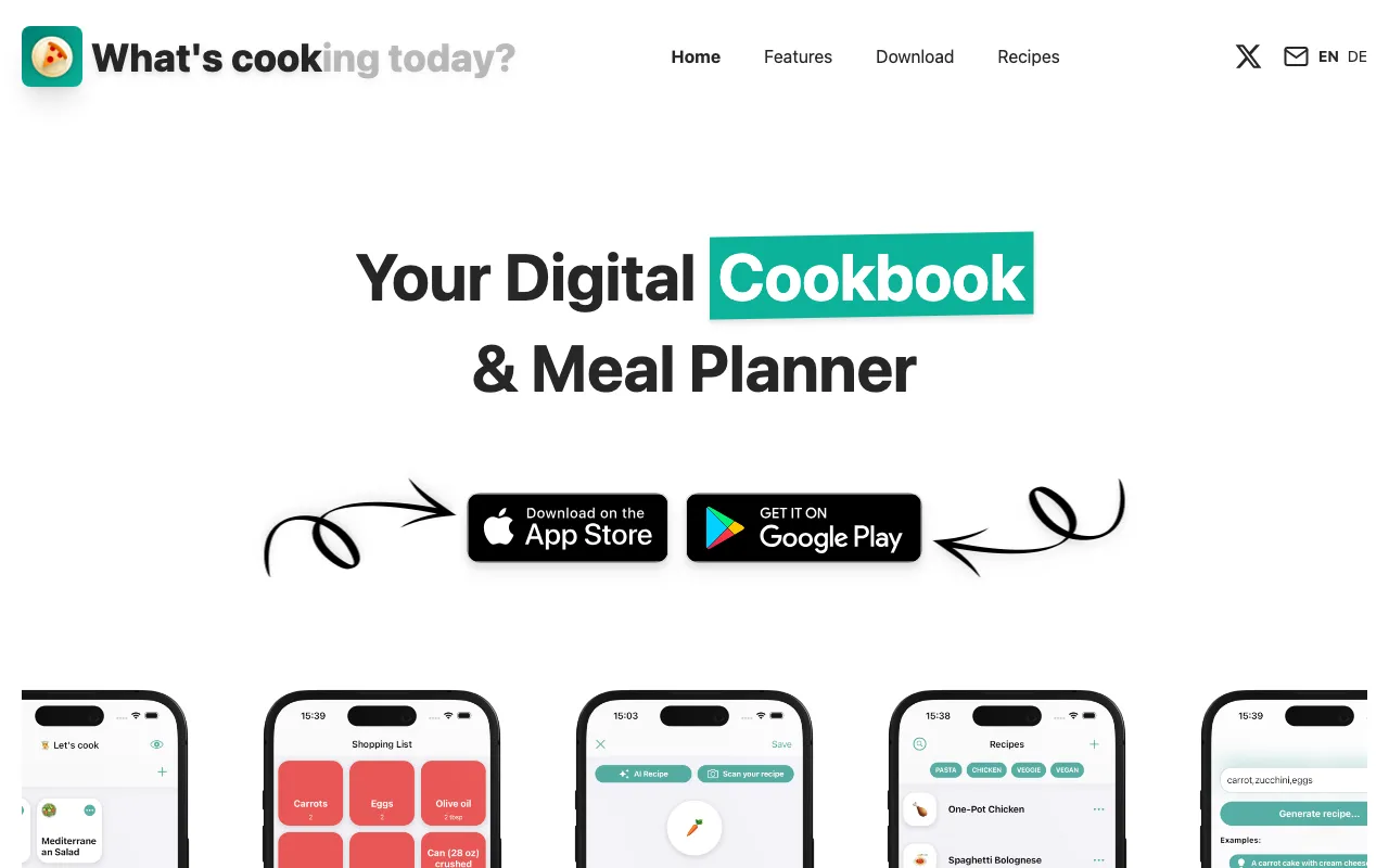 WhatsCook — preview screenshot