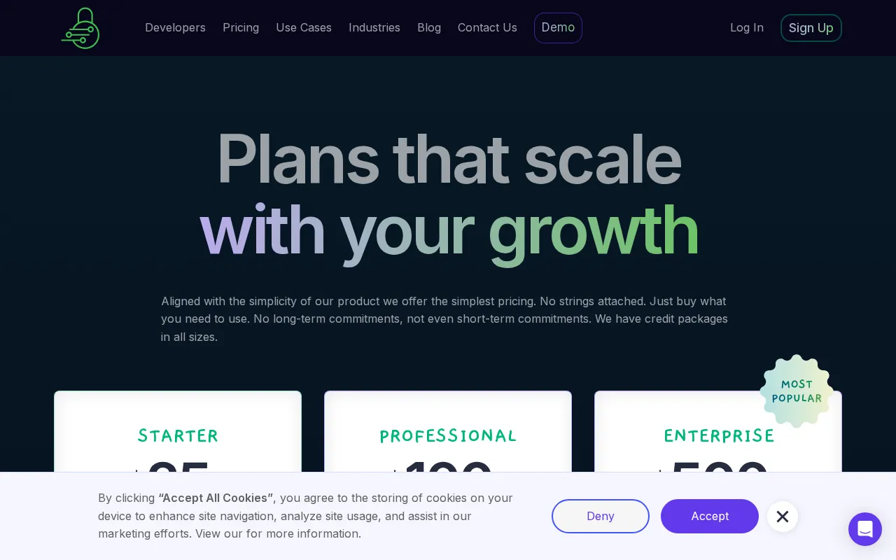 WhatsAuth — pricing page