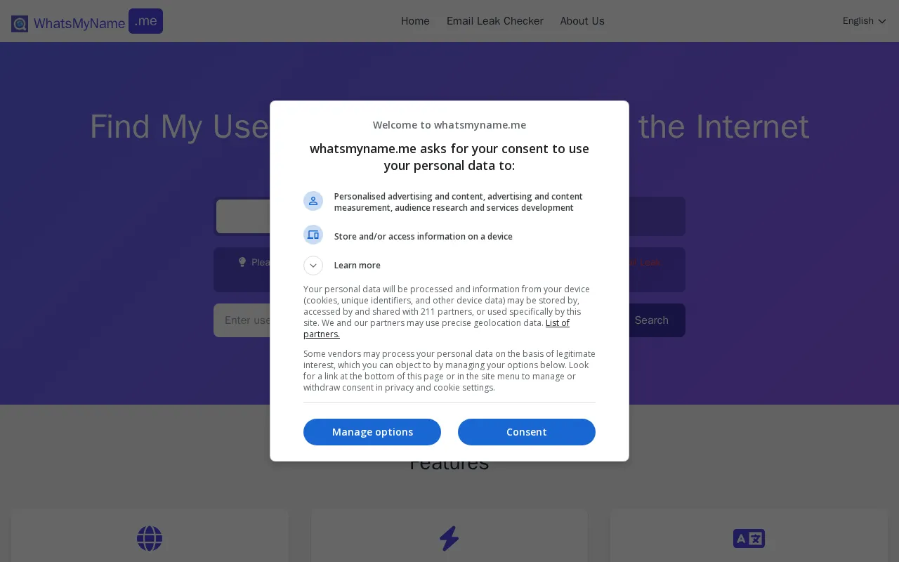 WhatsMyName — preview screenshot