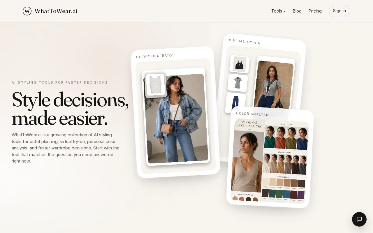 WhatToWear — preview screenshot