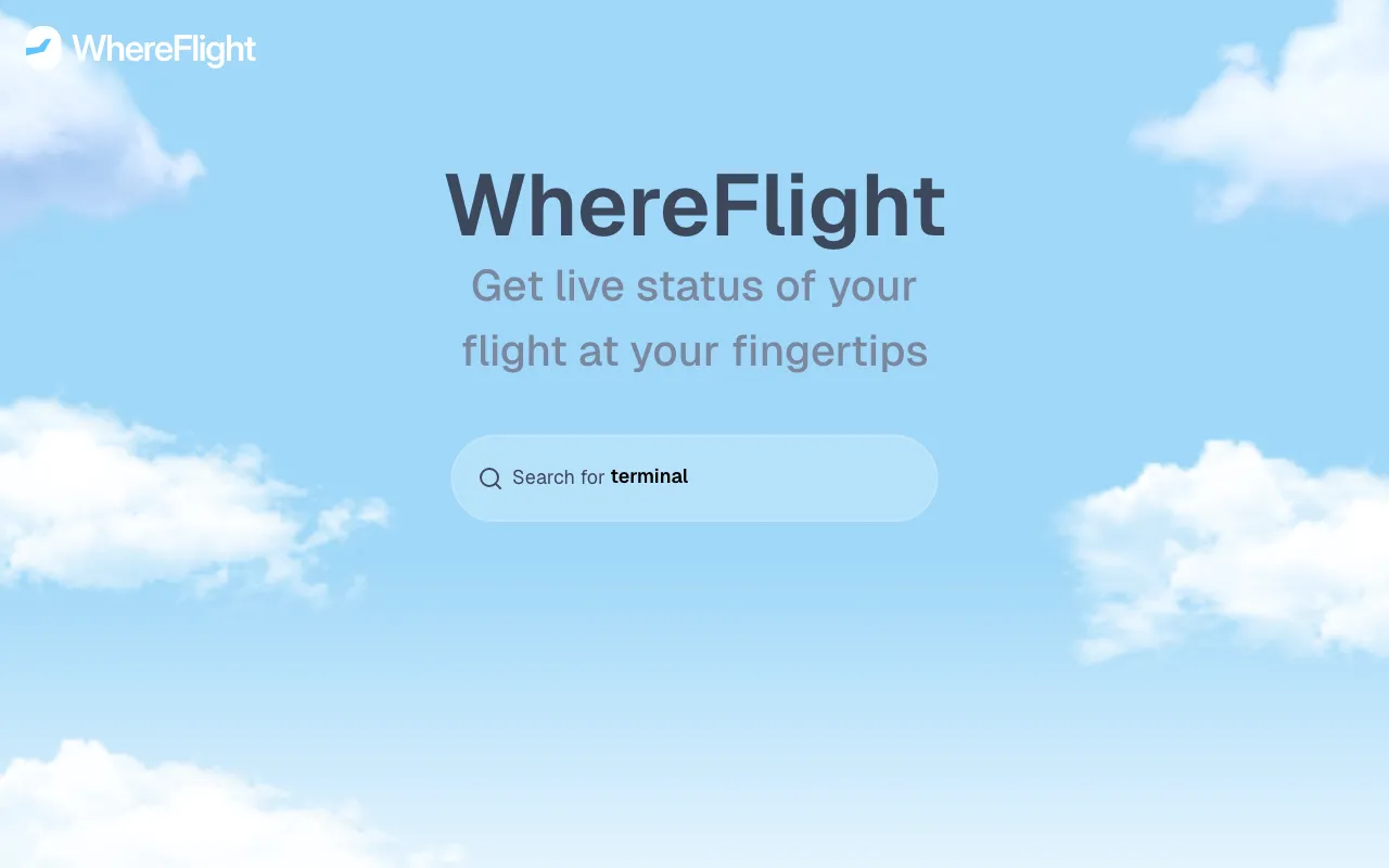 WhereFlight — preview screenshot