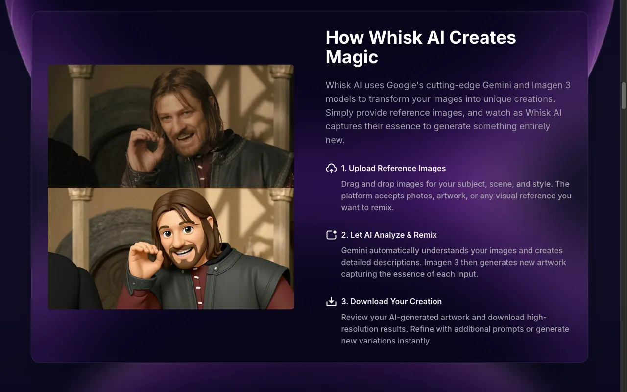 Whisk AI — preview screenshot